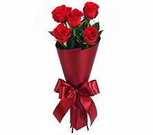 Букет 5 Красных роз Эдлесс Лав в Заболотовке
