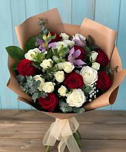 Букет цветов из:  Розы и Альстромерии в Заболотовке