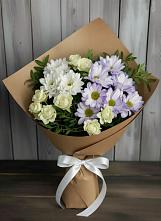 Букет цветов из:  Хризантемы и Розы в Заболотовке