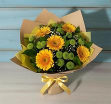 Букет цветов из:  Герберы и Хризантемы в Заболотовке