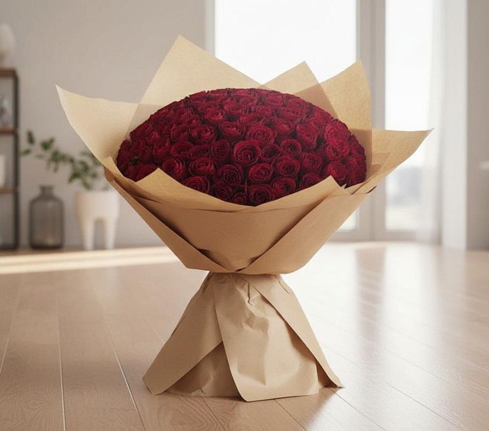 Букет 101 Красная роза в Заболотовке