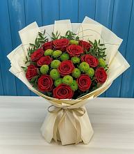 Букет цветов из:  Розы и Хризантемы в Заболотовке