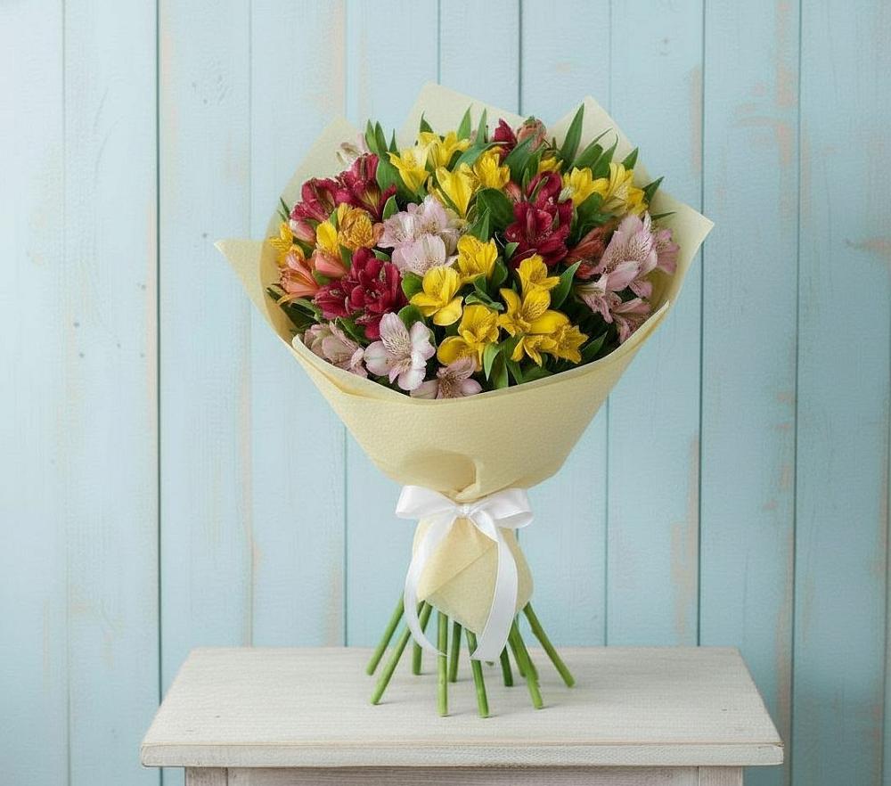 Букет цветов из: Альстромерии в Заболотовке