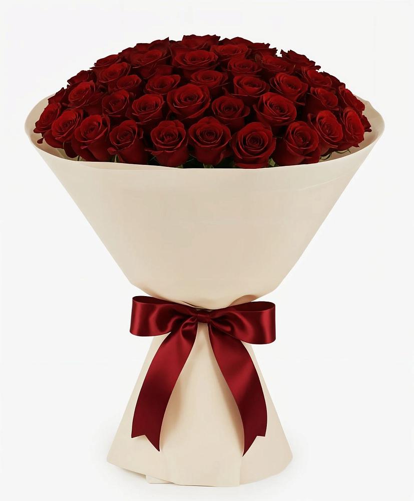 Букет 101 Бордовая роза Блэк Бакарра в Заболотовке