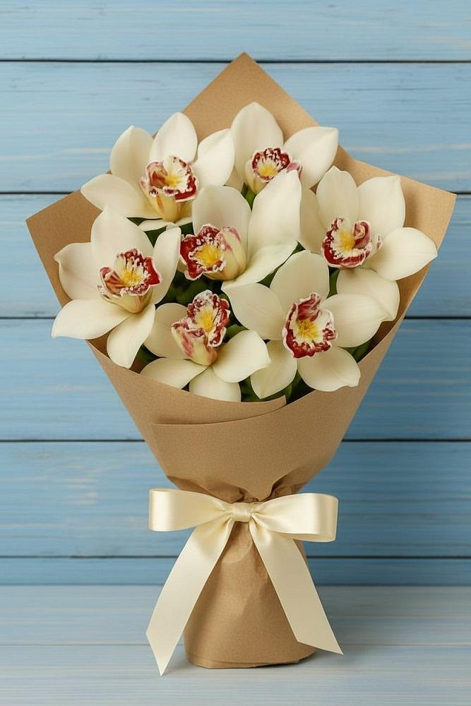 Букет цветов из: Орхидеи и Розы в Заболотовке