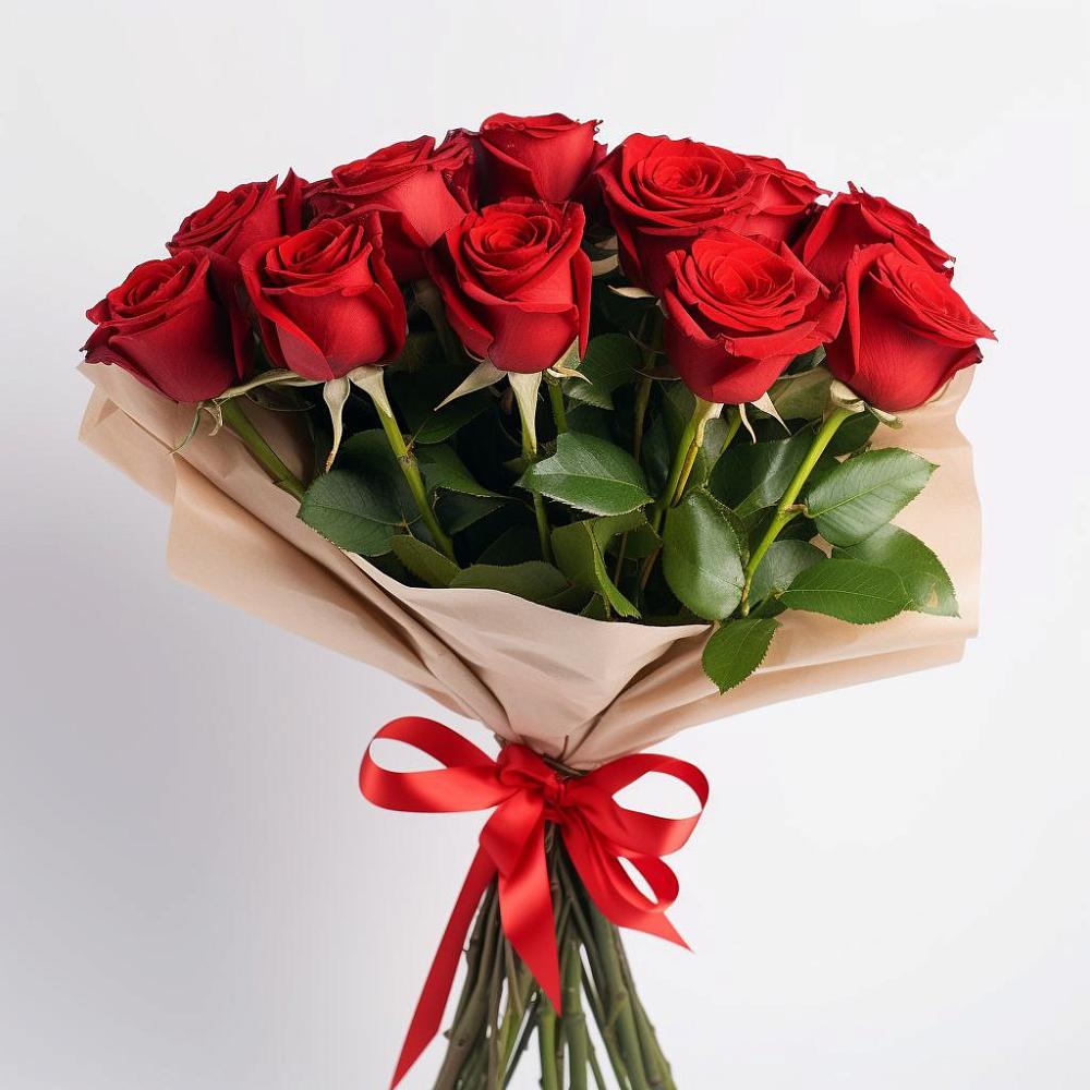 Букет 11 Красных роз Эдлесс Лав в Заболотовке