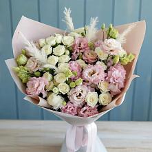 Букет цветов из:  Альстромерии и Розы в Заболотовке